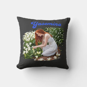"My Friend Yasemina..." Throw Pillow