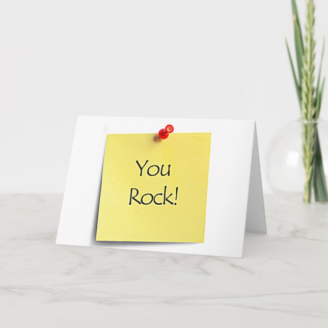 MY FRIEND "YOU ROCK" AND I AM ALWAYS HERE FOR YOU CARD (Front)
