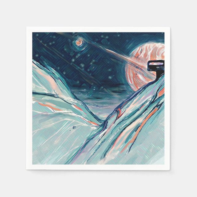 My Future Home in Space Napkin (Front)