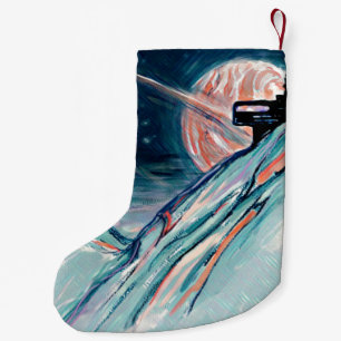 My Future Home in Space Small Christmas Stocking