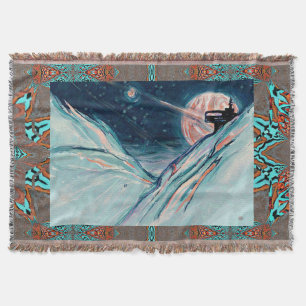 My Future Home in Space Throw Blanket