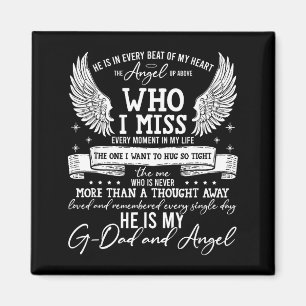 My G-dad Is My Guardian Angel In Heaven, Grief To  Magnet