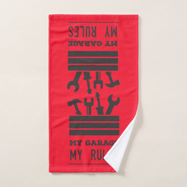 My Garage My Rules Hand Towel (Hand Towel)