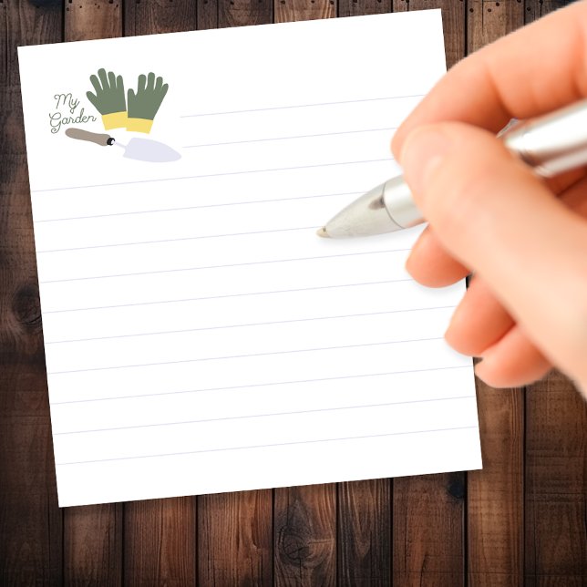 My Garden Lined Notepad (Creator Uploaded)
