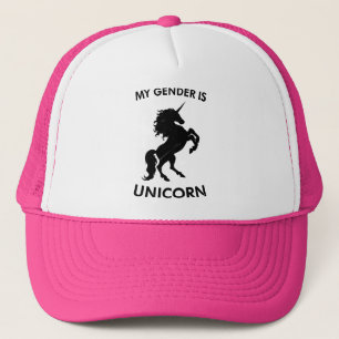 My gender is unicorn trucker hat