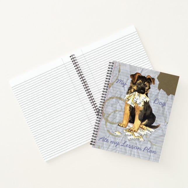My German Shepherd Ate My Lesson Plan Notebook (Inside)