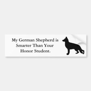 My German Shepherd is Smarter Bumper Sticker