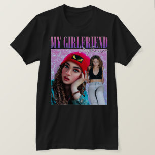 My Girlfriend 90s Vintage Name Photo Anniversary T-Shirt