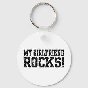 My Girlfriend Rocks Keychain