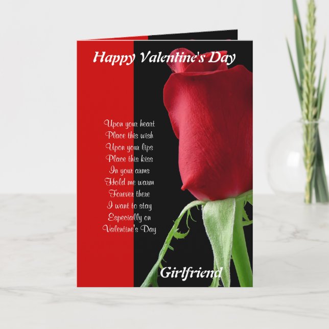 My girlfriend valentines holiday card (Front)