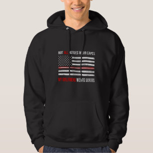 My Girlfriend Wears Scrubs Nurse Healthcare Thin R Hoodie