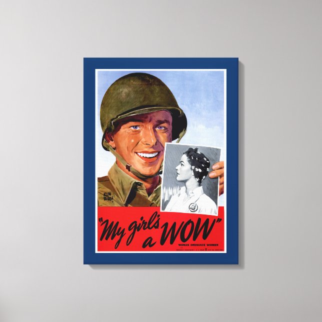 My Girls a Wow Canvas Print (Front)