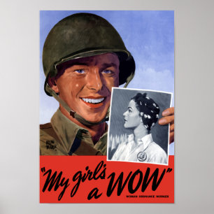 My girl's a WOW! -- WWII Poster