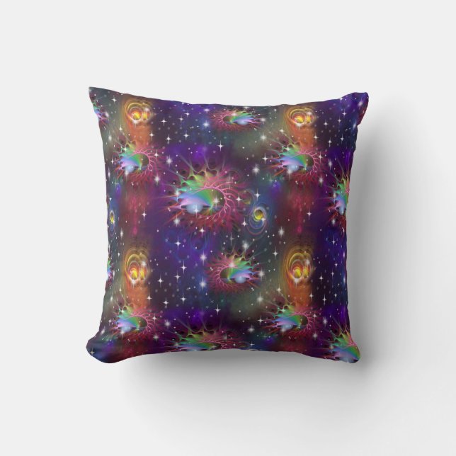 My Glamourous Funky Disco Pattern Throw Pillow (Front)