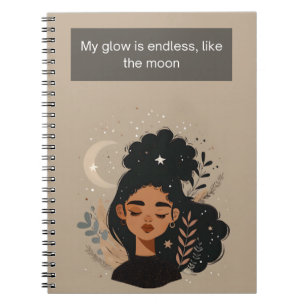 My Glow is Endless, Like the Moon Notebook