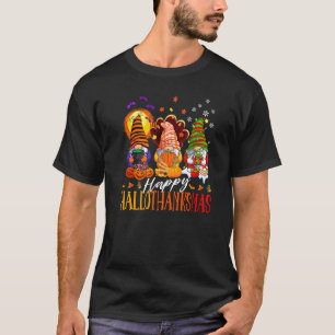 My Gnomies Happy Hallothanksmas Cute Gnomes family T-Shirt