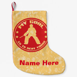My Goal Field Hockey Goalie Christmas Stocking