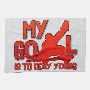 My Goal, Hockey Goalie Kitchen Towel
