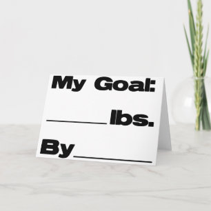 My Goal in Pounds Card