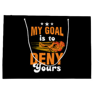 My Goal Is To Deny Yours Lacrosse Large Gift Bag