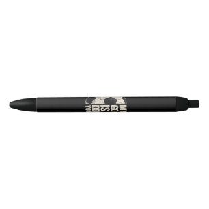My Goal Is To Deny Yours Soccer Goalie Distressed Black Ink Pen