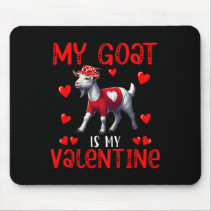 My Goat Is My Valentine Hearts Matching Farmer Lov Mouse Pad