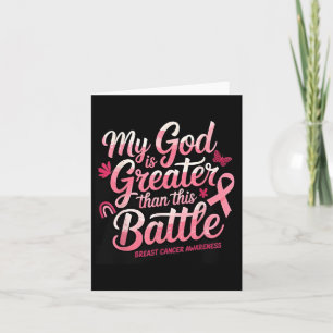 My God Is Greater Than This Ttle Breast Cancer Awa Card