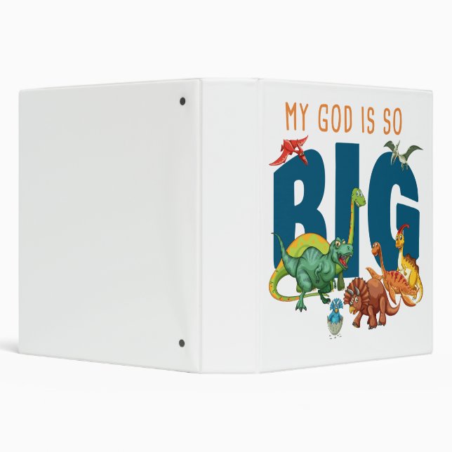 My GOD is So Big – Christian Faith Dinosaur Binder (Background)