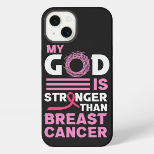 My God is Stronger than Breast Cancer Awareness iPhone 13 Case