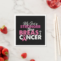 My God Is Stronger Than Breast Cancer Christian 