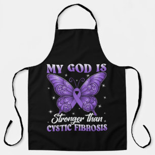My God is Stronger Than Cystic Fibrosis Apron