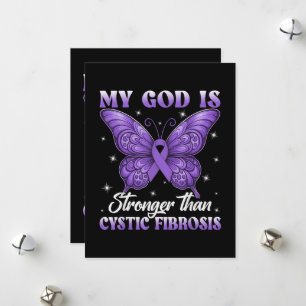My God is Stronger Than Cystic Fibrosis Holiday Card