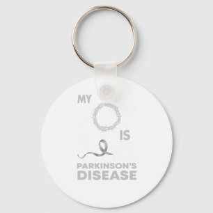 My God Is Stronger Than Parkinson's Disease Awaren Keychain