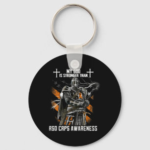 My God Is Stronger Than Rsd Crps Awareness Keychain