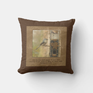 My God shall supply all your needs bird Throw Pillow