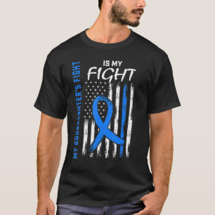 My Goddaughters Fight is my Fight US Flag Diabetes T-Shirt