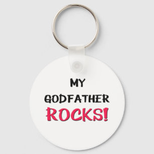 My Godfather Rocks Keychain