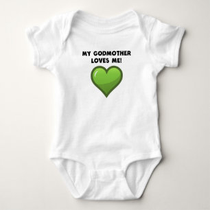 My Godmother Loves Me Baby Bodysuit