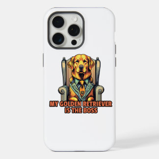 My Golden Retriever Is The Boss iPhone 15 Pro Max Case