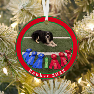 My Good Dog Photo Christmas Metal Ornament