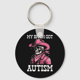 My Got Autism Funny Skeleton Meme Autistic Keychain