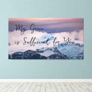 My Grace is Sufficient for You Bible Verse  Canvas Print