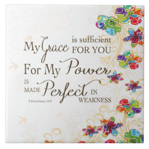 My Grace is Sufficient Tile