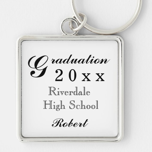 My Graduation Keepsakes Keychain (Front)