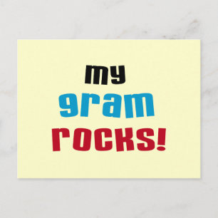 My Gram Rocks T-shirts and Gifts Postcard