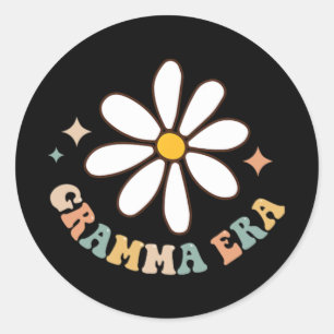My Gramma Era Lover Groovy Retro Mom Mothers Day O Classic Round Sticker
