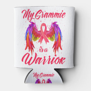 My Grammie Is A Warrior Breast Cancer Awareness Can Cooler