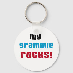 My Grammie Rocks T shirts and Gifts Keychain