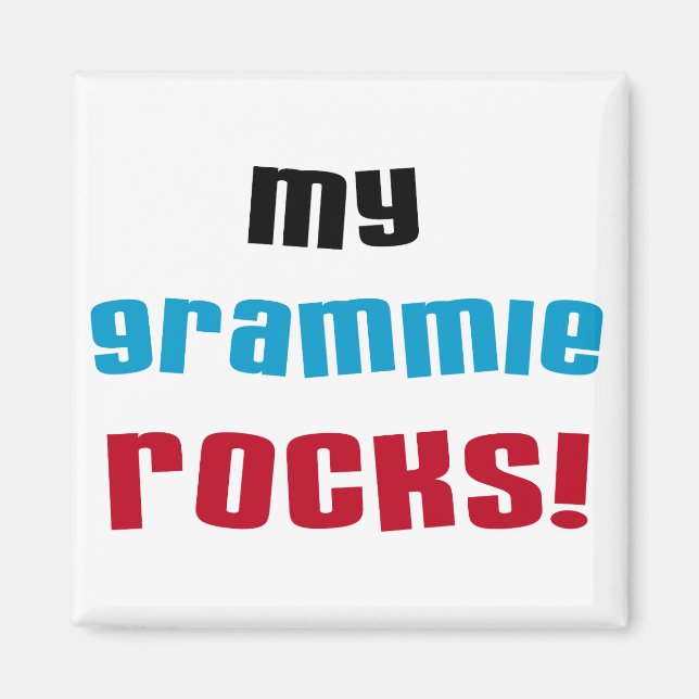 My Grammie Rocks T shirts and Gifts Magnet (Front)