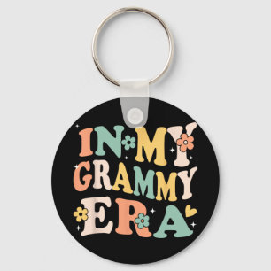 My Grammy Era Funny Sarcastic Groovy Retro Mothers Keychain